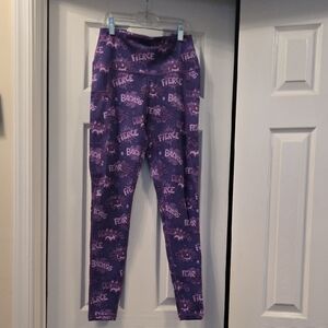 CVG womans Size medium full length leggings fierce purple!!